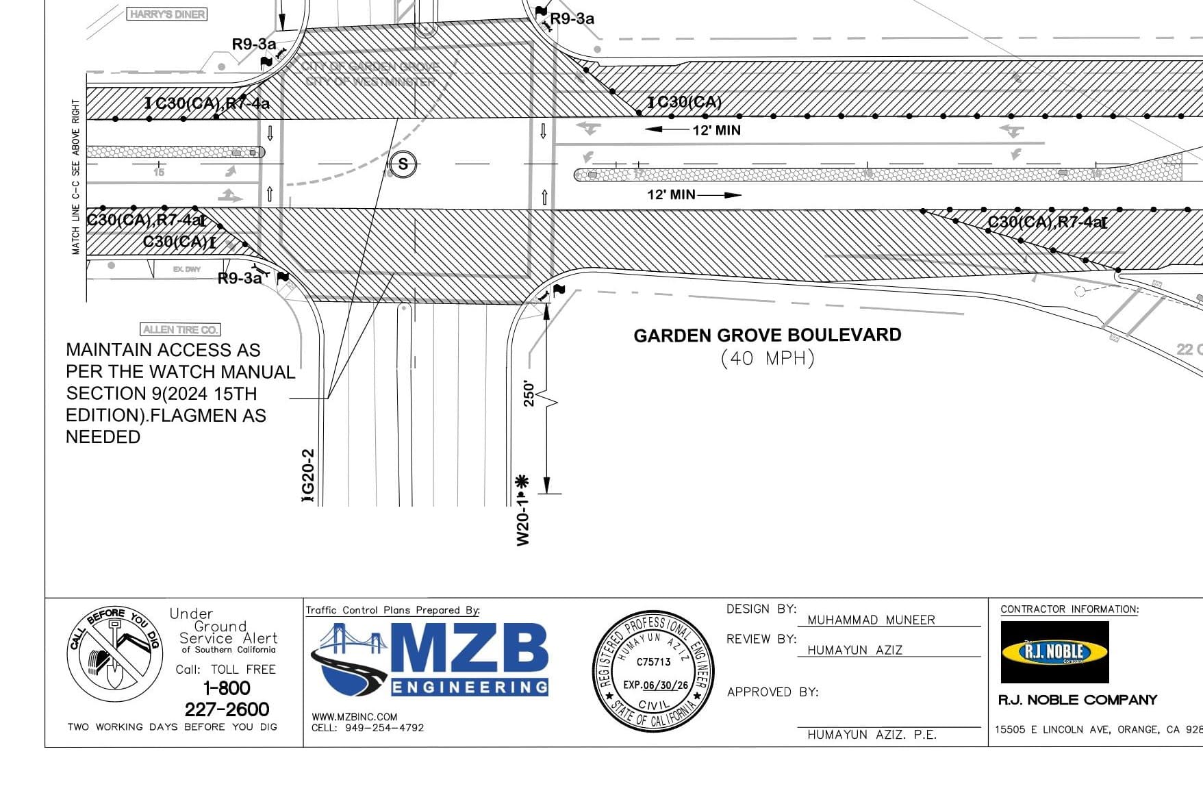 Traffic Control Plans